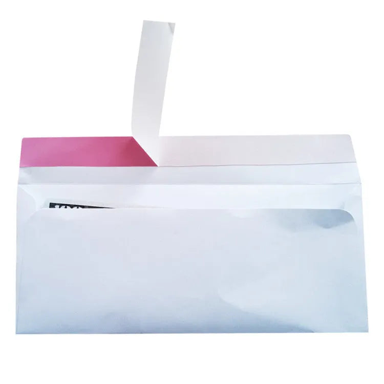 Blue anti-opening self-adhesive confidential security envelope sized 105x240mm.