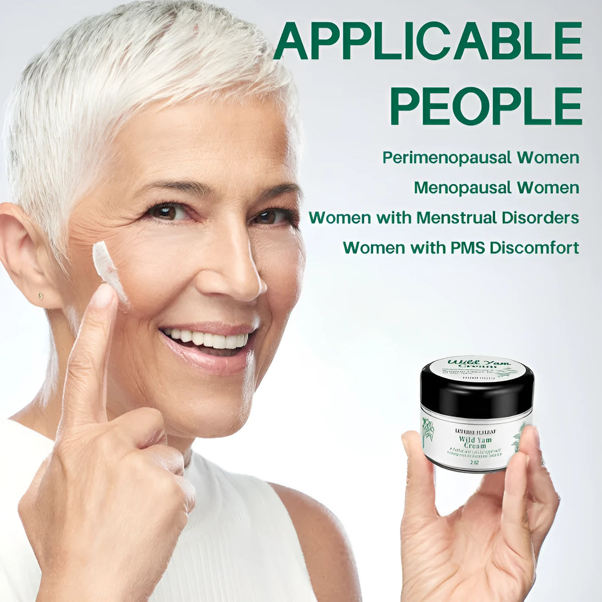 Wild yam cream 2 OZ herbal extract face moisturiser for skin care