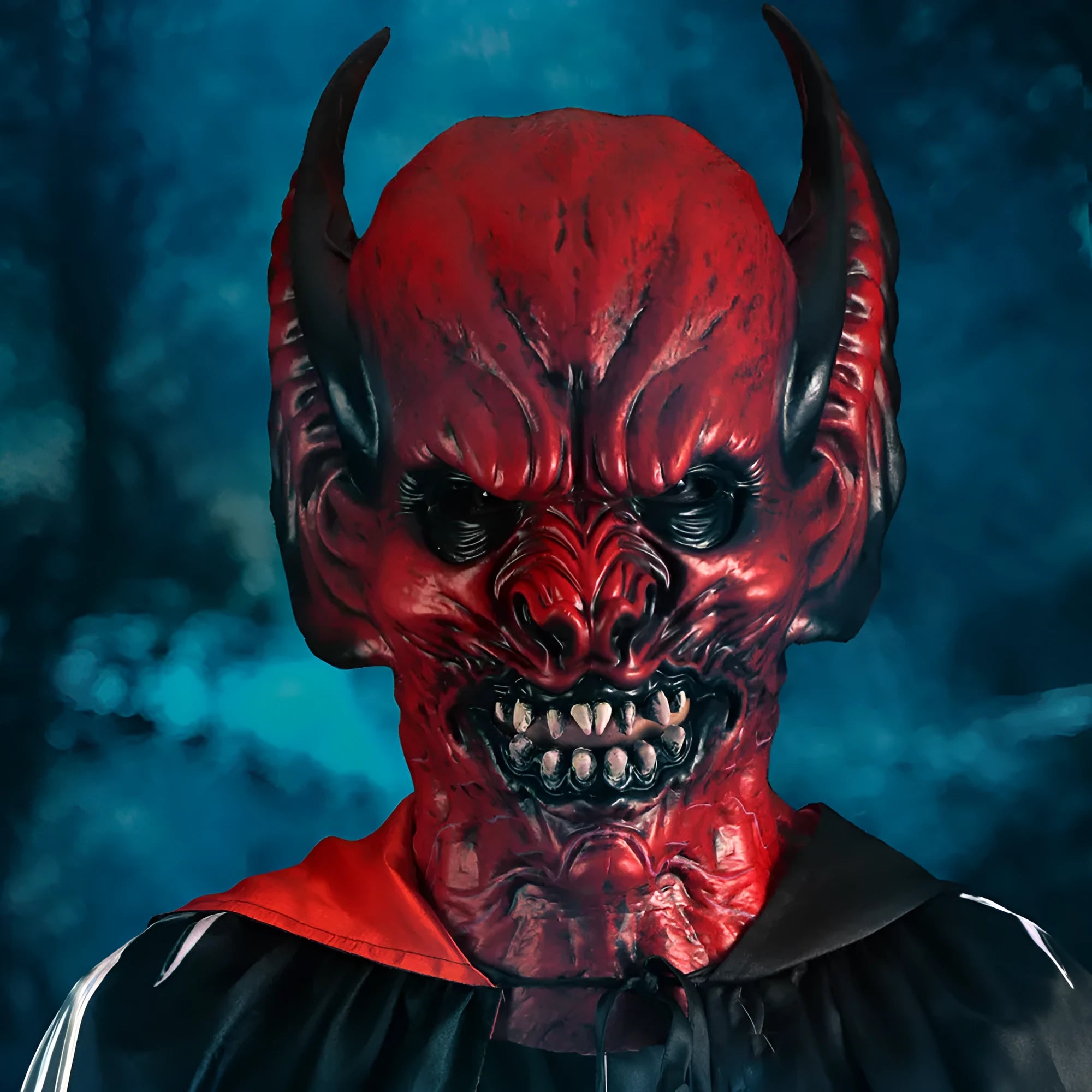 Red bat design RP foam full head cover mask for Halloween and costume events
