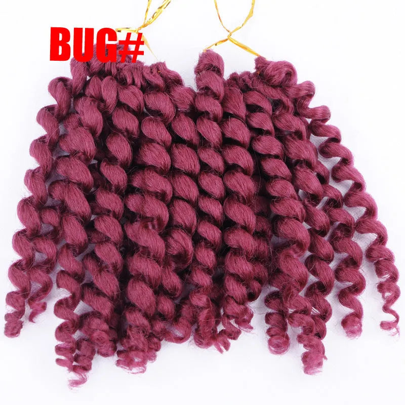 Lady's short curly wig with Risi hairline, available in multiple colours including 1B, 2, 27, 30, 350, 4, 530, 99J, Grey, Purple, Red