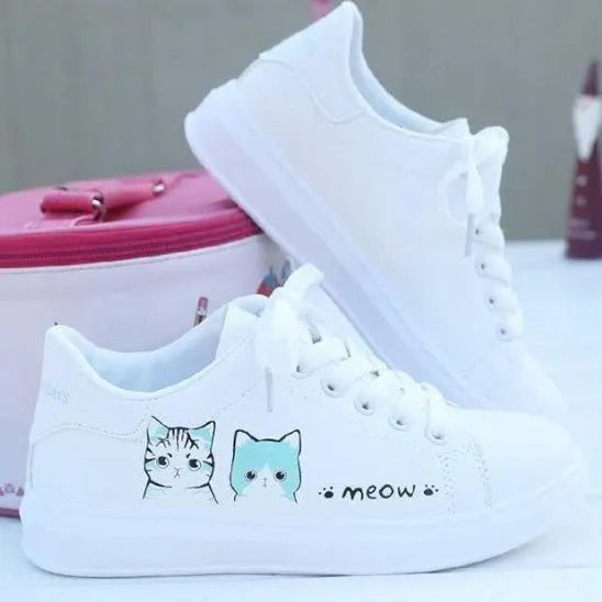 Children's girls' leather sneakers with rubber sole, flat 3cm heel, in blue, grey, or pink, sizes 35 to 39