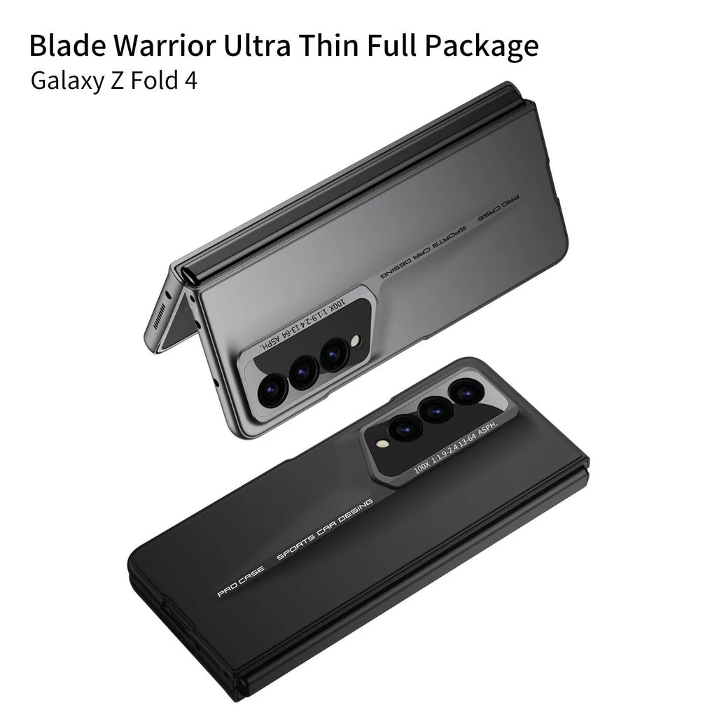 Zfol4 folding blade phone case hard case for Samsung Fold4 frosted PC anti-fall design black colour