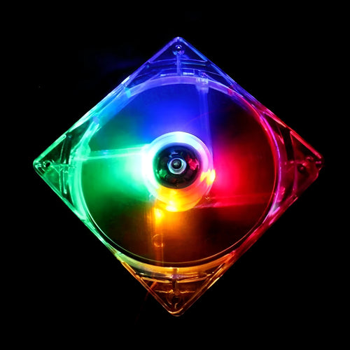 120mm blue LED PC cooling fan with 4-pin connector and 30cm cable for computer case
