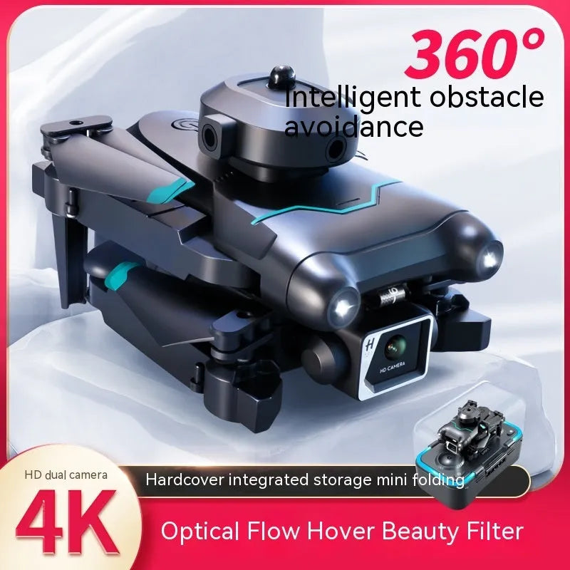 S96-black four-axis drone with obstacle avoidance and 4K camera for aerial photography