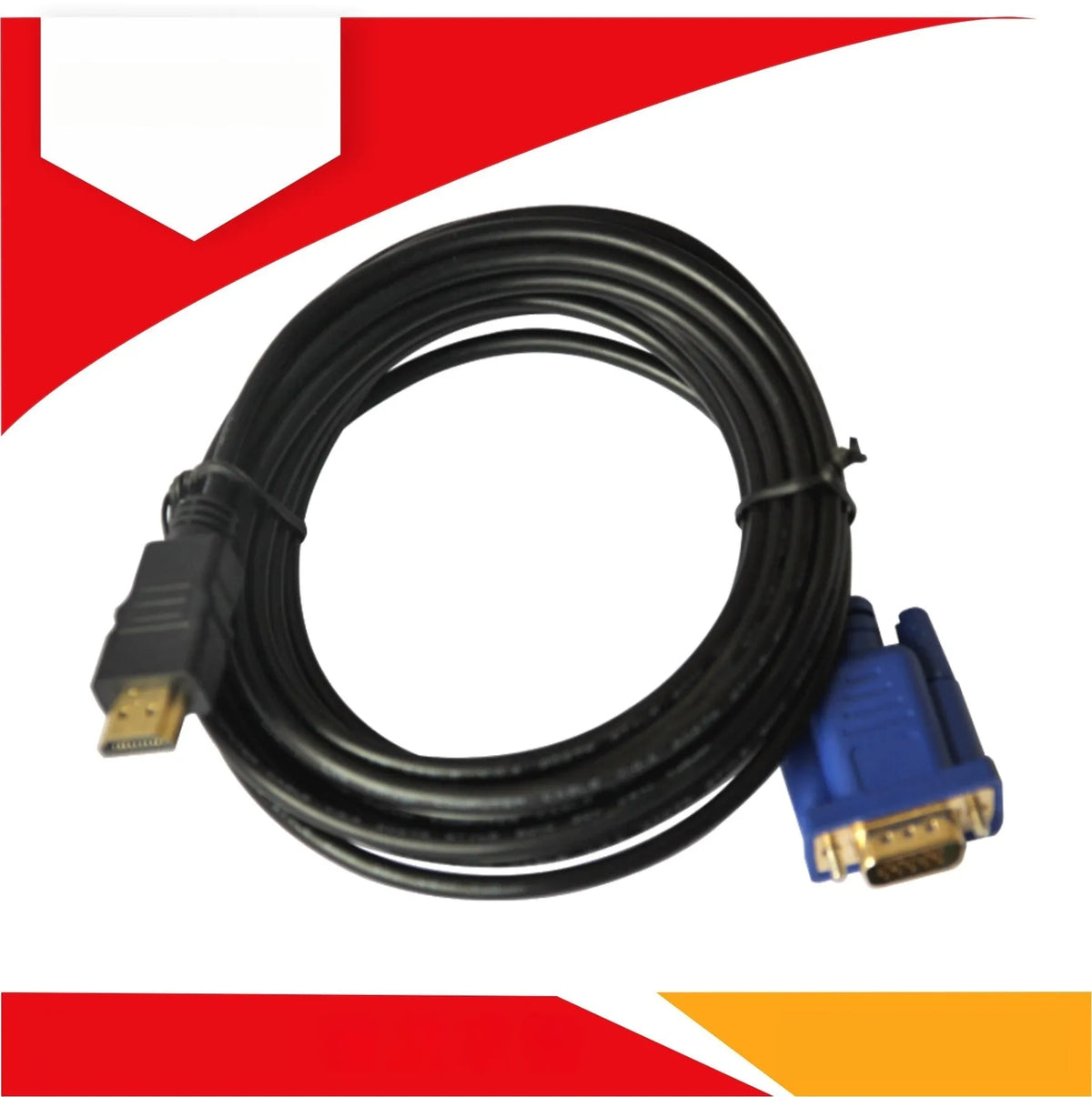 HDMI to VGA HD conversion cable with copper clad steel core for 1080p 60Hz smooth video