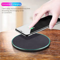 Black 15W Quick Qi wireless charging pad for iPhone 11 and Qi-compatible smartphones