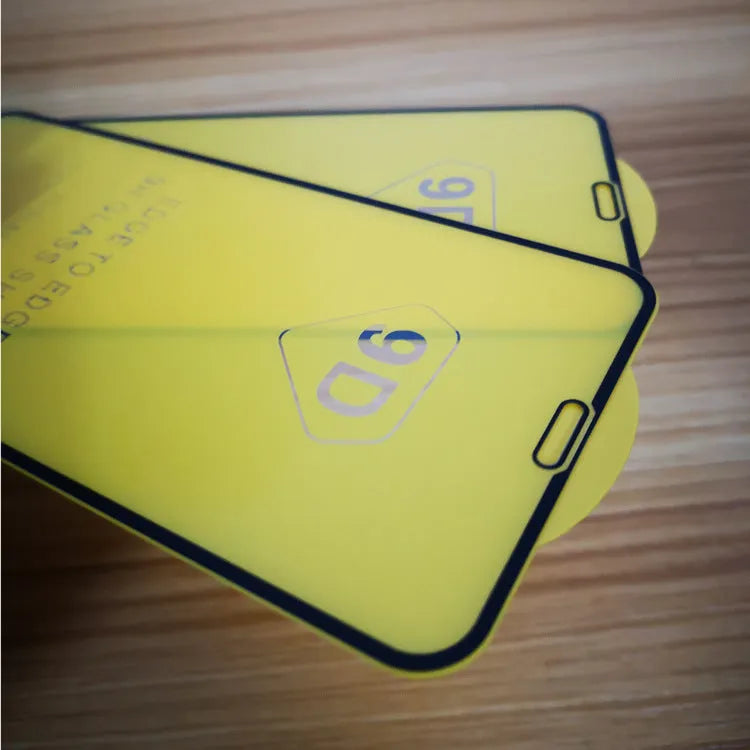 Black tempered glass screen protector for Xiaomi smartphones with full coverage design