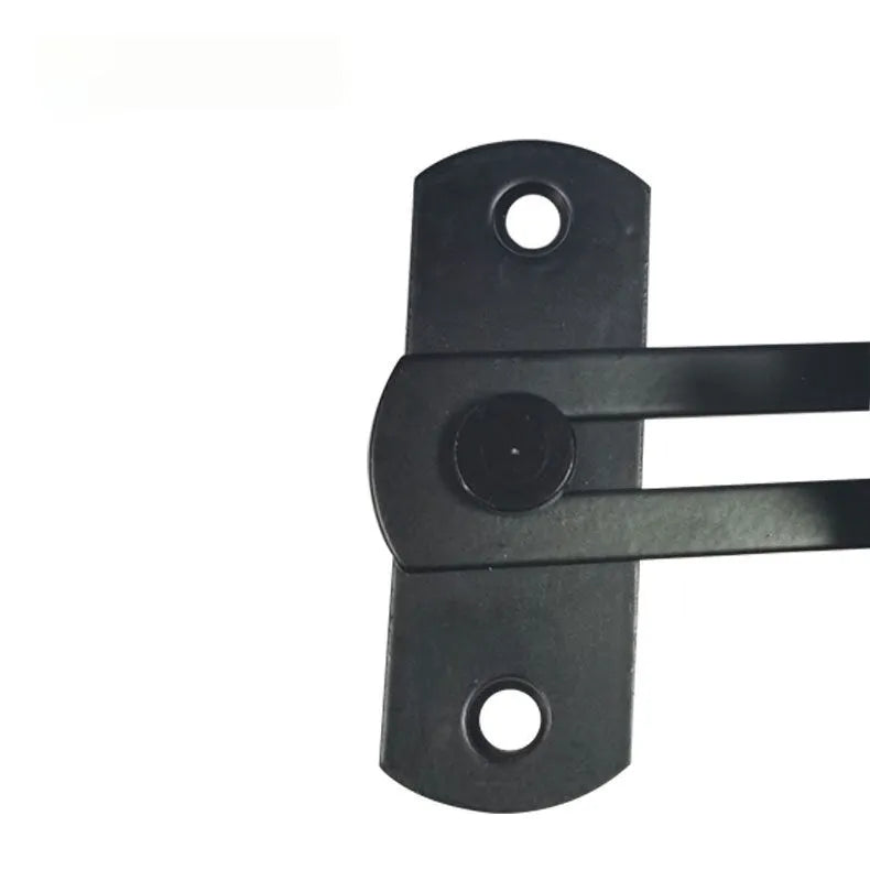 Warehouse sliding door hook lock with 90-degree hasp mechanism in stainless steel or carbon steel