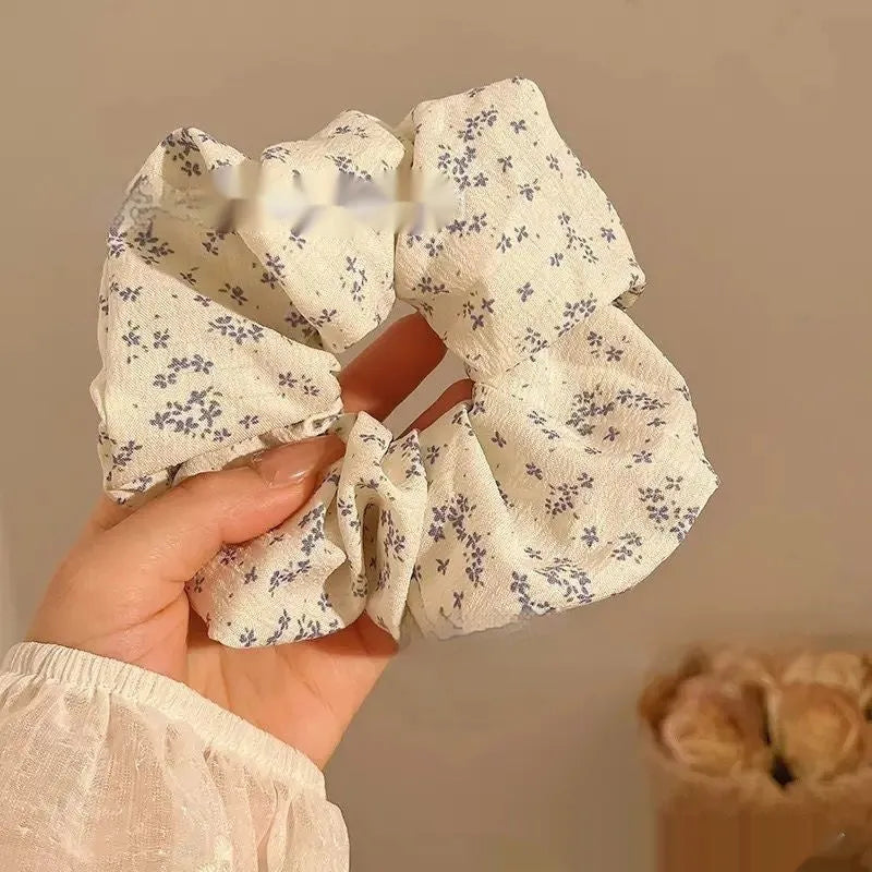 Women's cloth hair ring Korean style high elasticity headband with line design