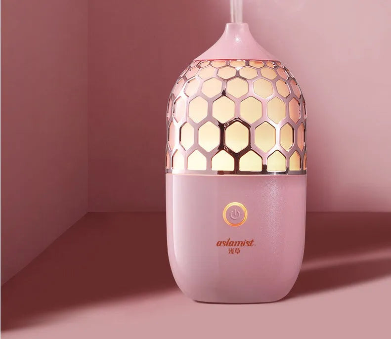 Asakusa pink aroma diffuser, 24V DC 12W household aromatherapy unit with under 1 litre water tank