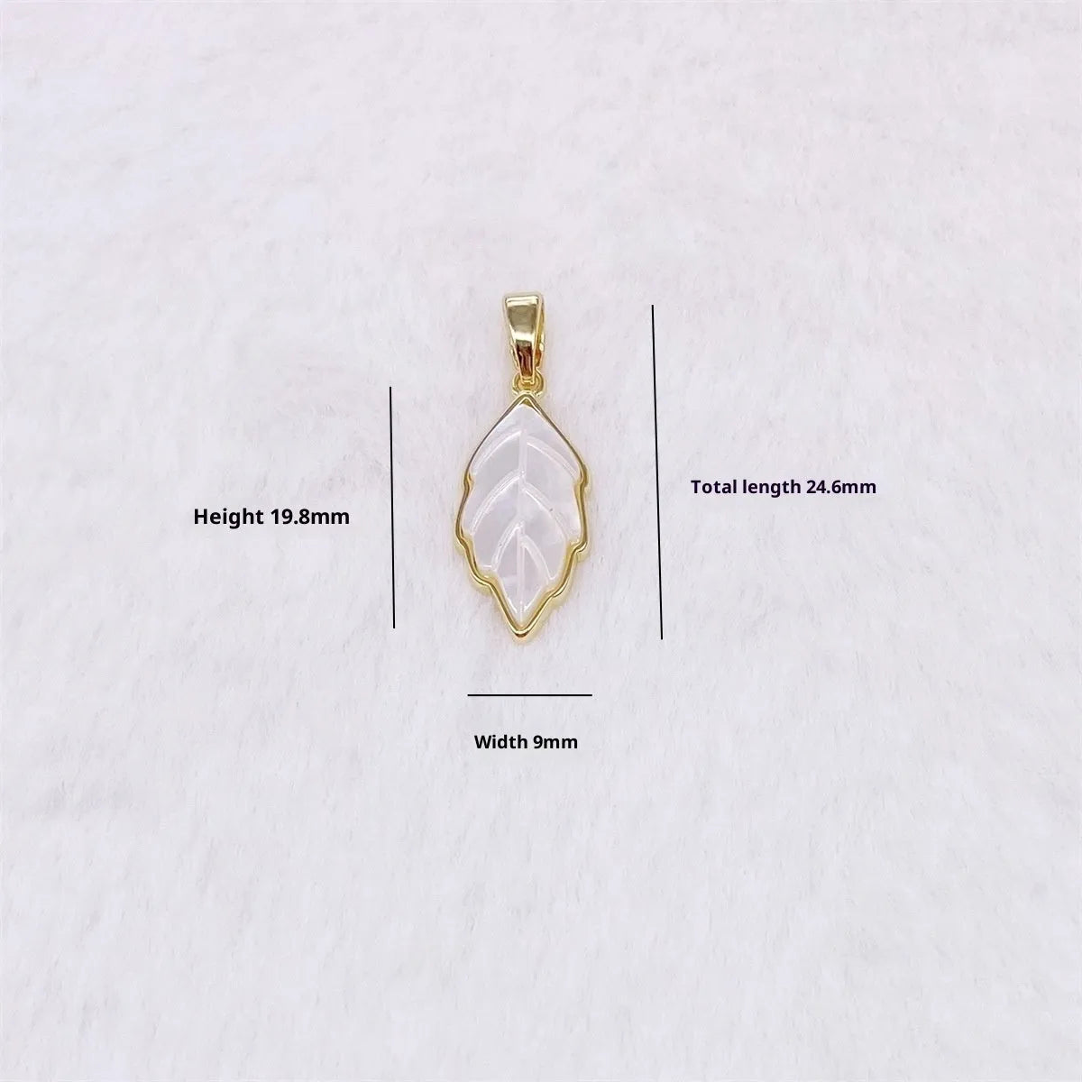 Copper plated 18K gold pearl shell DIY charm pendant in diamond skirt shape for jewellery making