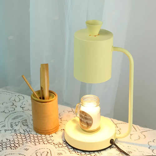 White European-style metal aromatherapy wax melt lamp with dimmer switch on a 1.5m cable.