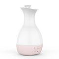 White ultrasonic humidifier and essential oil diffuser with colourful LED night light and 200ml water tank