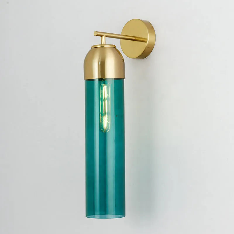 Nordic postmodern creative glass wall lamp with modern minimalist design and E27 lamp holder