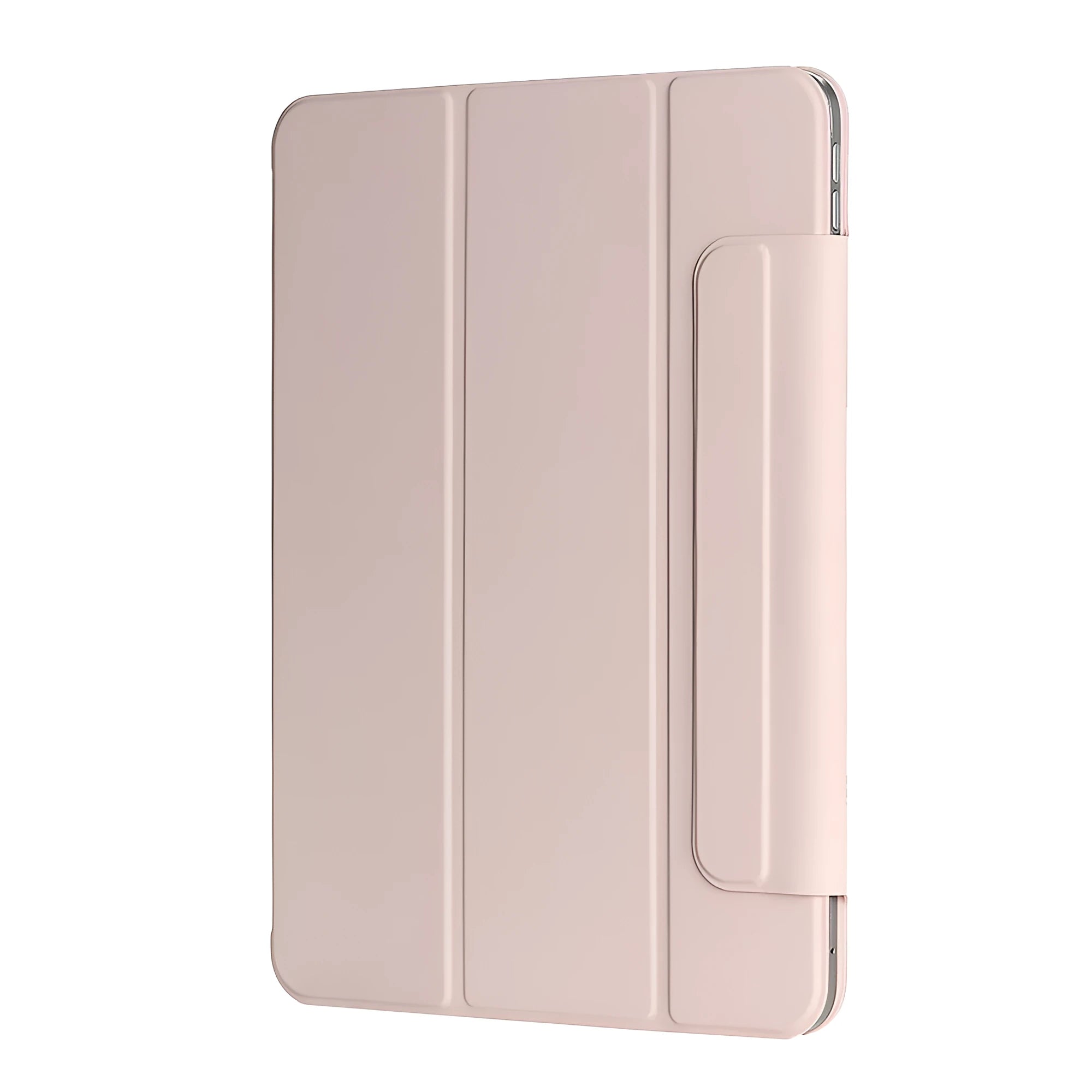 Leather tablet case with magnetic double-sided clip in clamshell style available in multiple colours