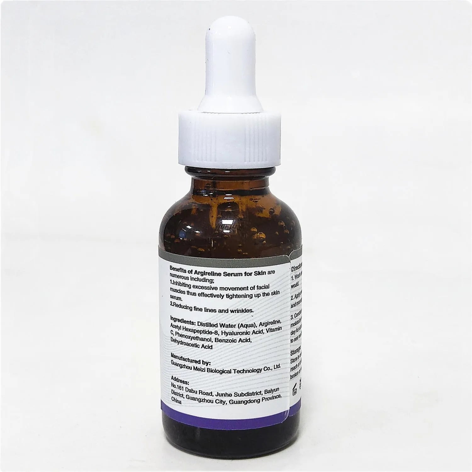 30ml bottle of six-peptide firming anti-wrinkle brightening moisturising liquid