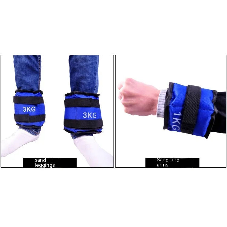 Oxford cloth legging sandbags for track and field training available in 1kg to 6kg weight options