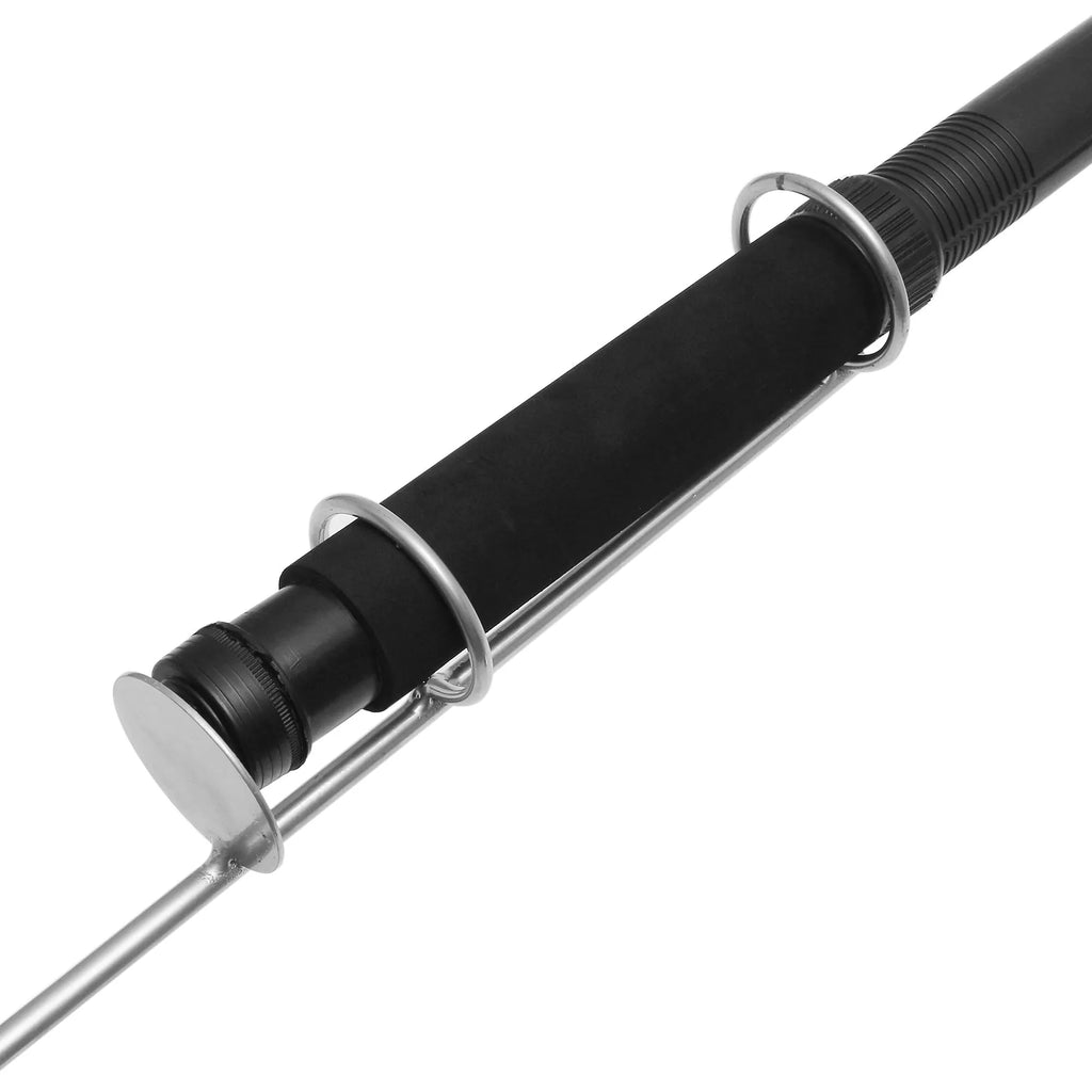 White LED fishing rod light with telescopic pole and remote control for outdoor use
