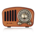 Retro wooden wireless Bluetooth mini speaker in cherry wood or walnut finish