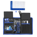 80 in 1 screwdriver set with 65 chrome vanadium steel bits, magnetised handle, extensions, tweezers, and prying tools