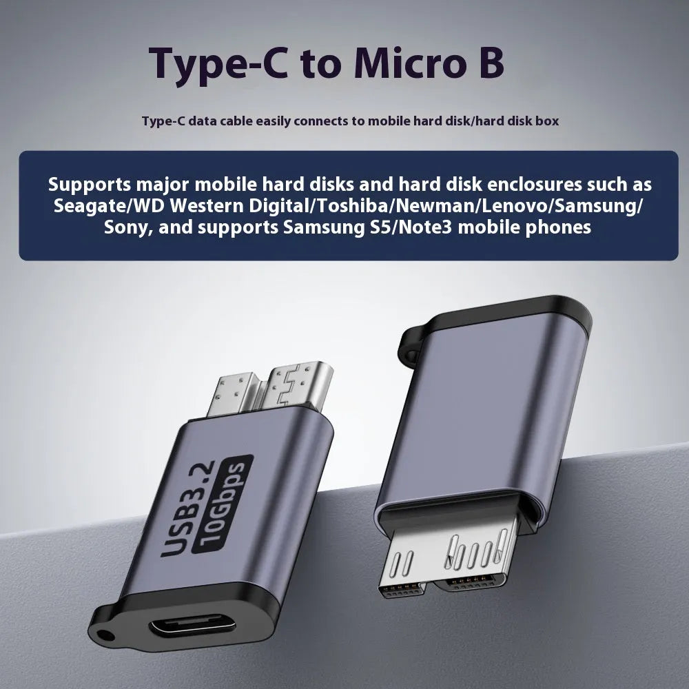 USB AM male to Micro-B male adapter cable for connecting older hard drives