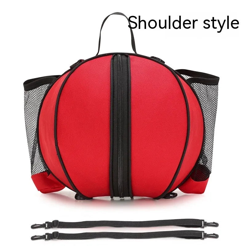 Oxford cloth basketball training bag showing 9 litre capacity with shoulder carrying options
