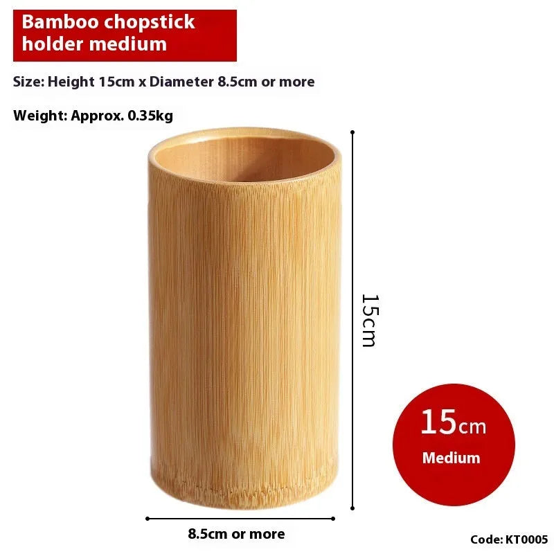 Bamboo chopsticks holder with creative styling for kitchen utensil organisation