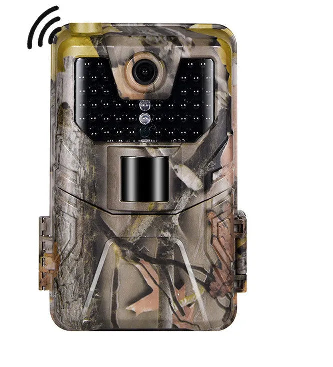 Outdoor Bluetooth hunting camera with camouflage finish for wildlife monitoring and security applications