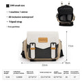 Japanese one-shoulder camera bag in solid colour, with physiological curve backplane and anti-scratch compartments