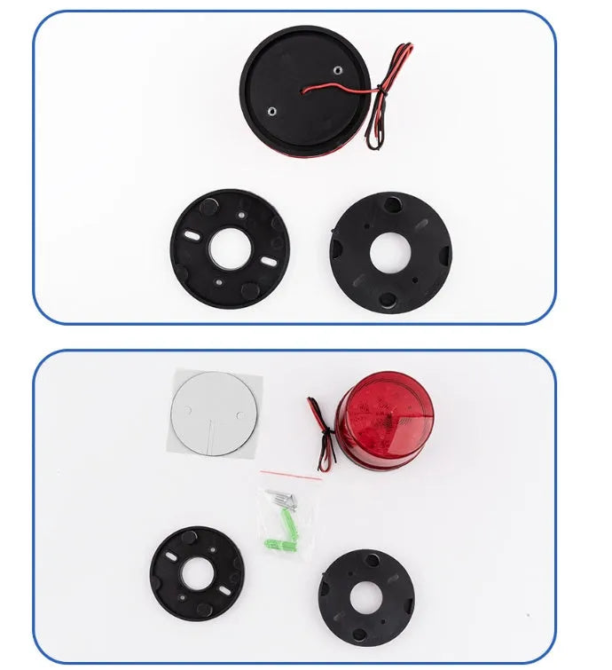 HC-79 24V warning alarm light with sound and flash function in red colour