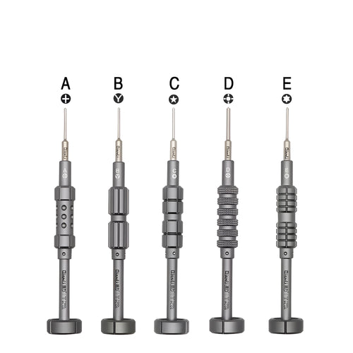 iPhone T2 cross triangle screwdriver kit with grenade-shaped aluminium alloy handle and multiple head types