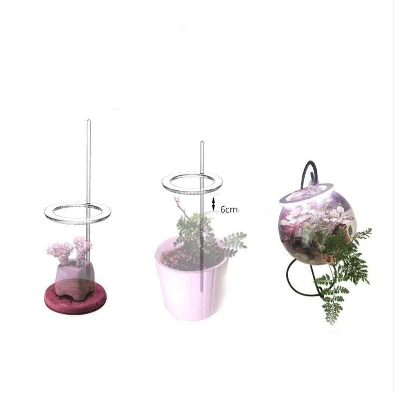 USB LED plant grow light with acrylic mounting stick showing multiple head configuration options