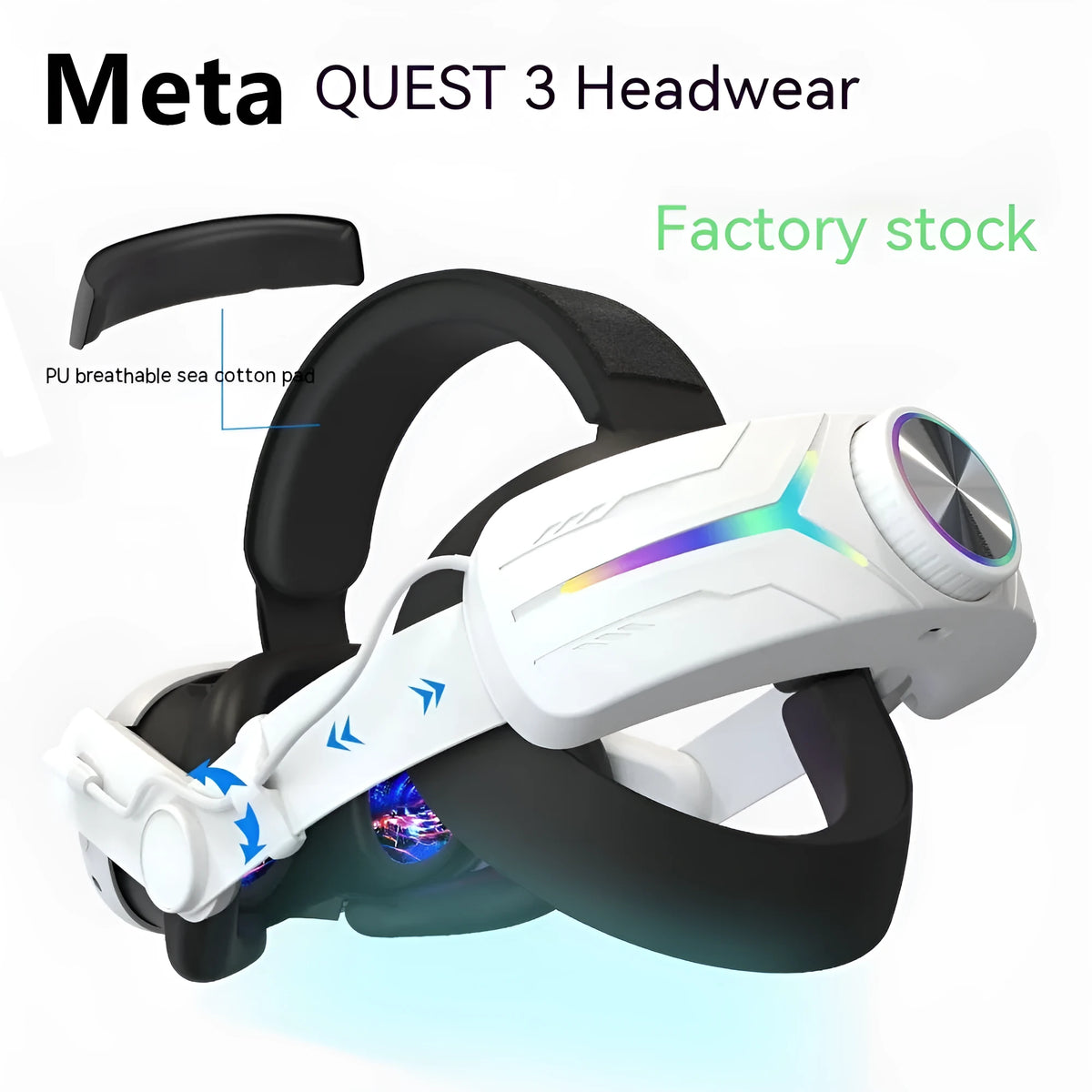VR headset charging station 8000mAh handheld ABS black white elite colour