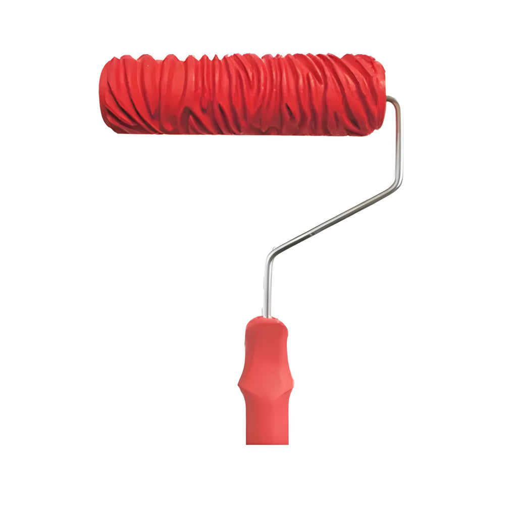 7-inch rubber texture paint embossing roller for wall patterning
