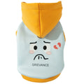 Cute cartoon bear dog hoodie in blue on small teddy bear pet for autumn winter
