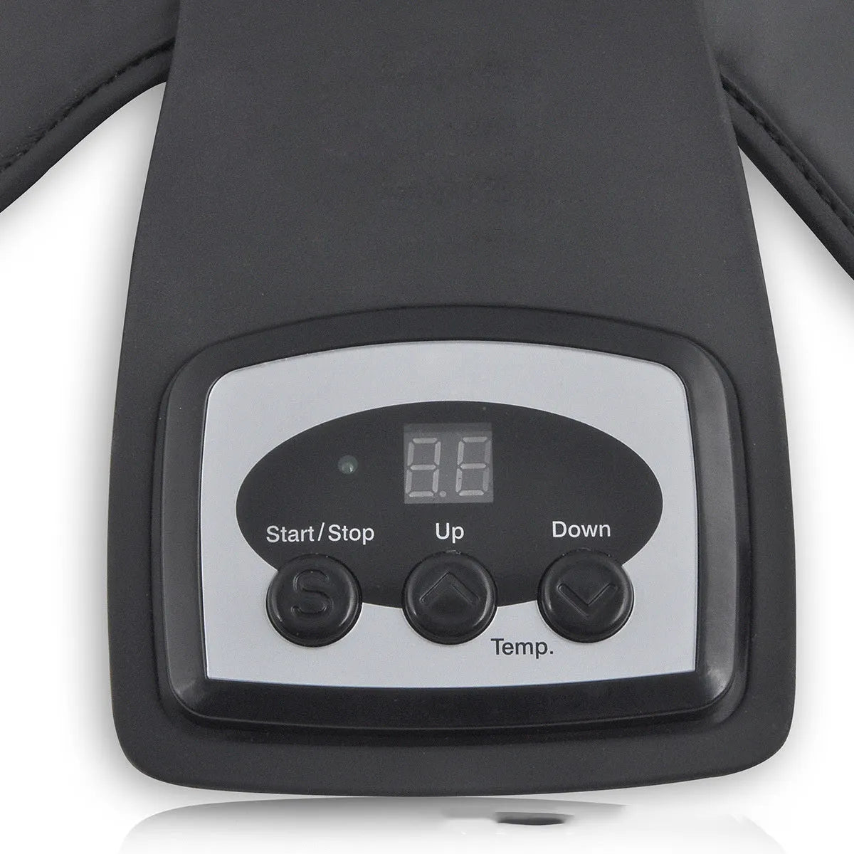 Infrared knee massager with adjustable temperature control and shoulder pads