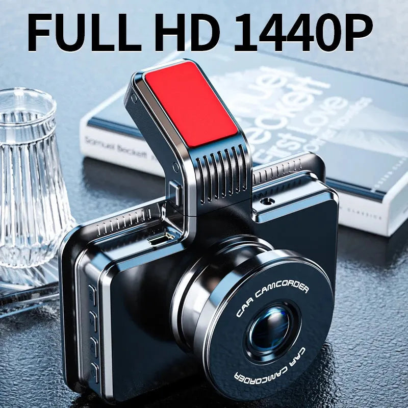 3-inch HD car DVR dashboard camera with dual lens for front and rear vehicle recording