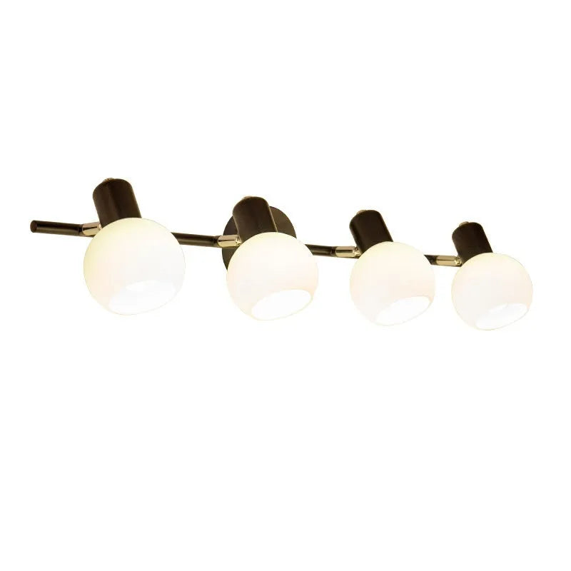 LED bathroom mirror wall lamp in black or white, 111V-240V, American simple style, single unit