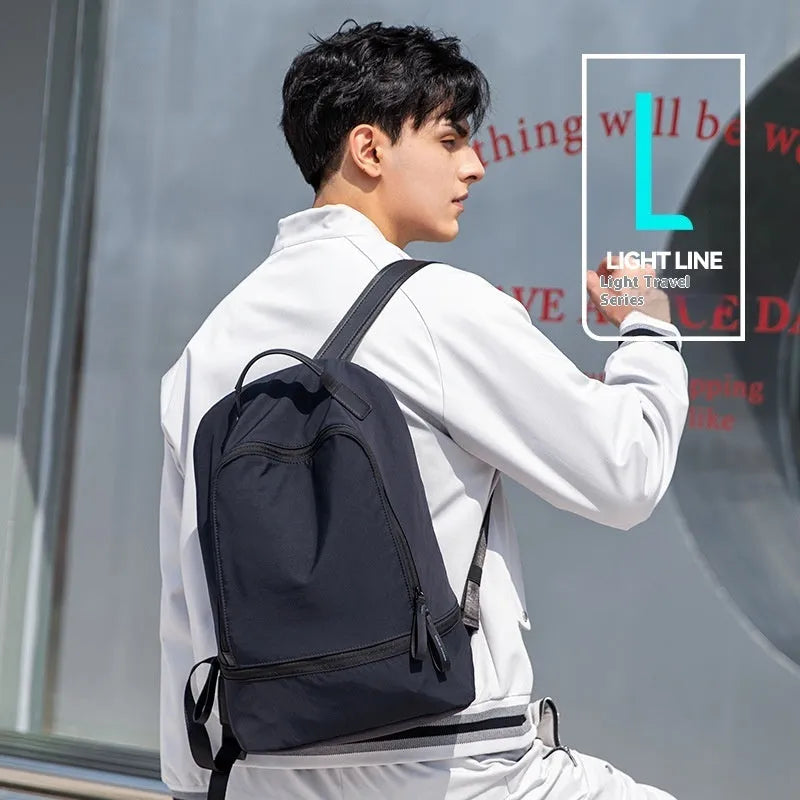 Blue black Marco Leideng ultra light Oxford cloth travel backpack with below 20L capacity