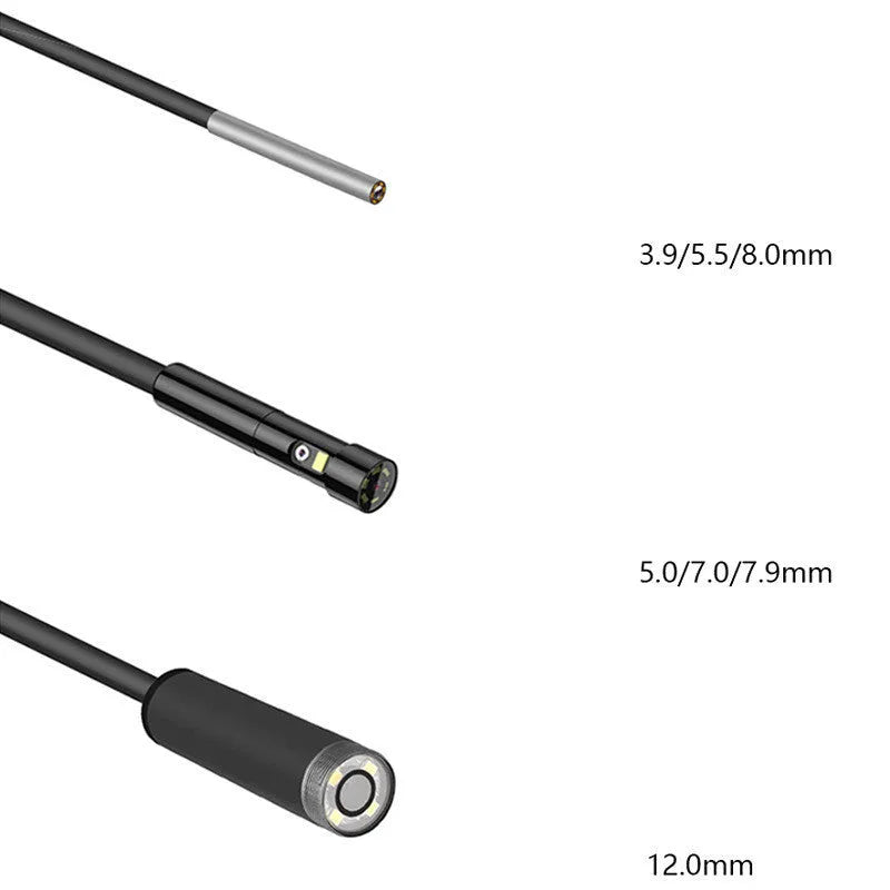 Portable handheld industrial endoscope with 4.5-inch screen and 1 metre inspection cable