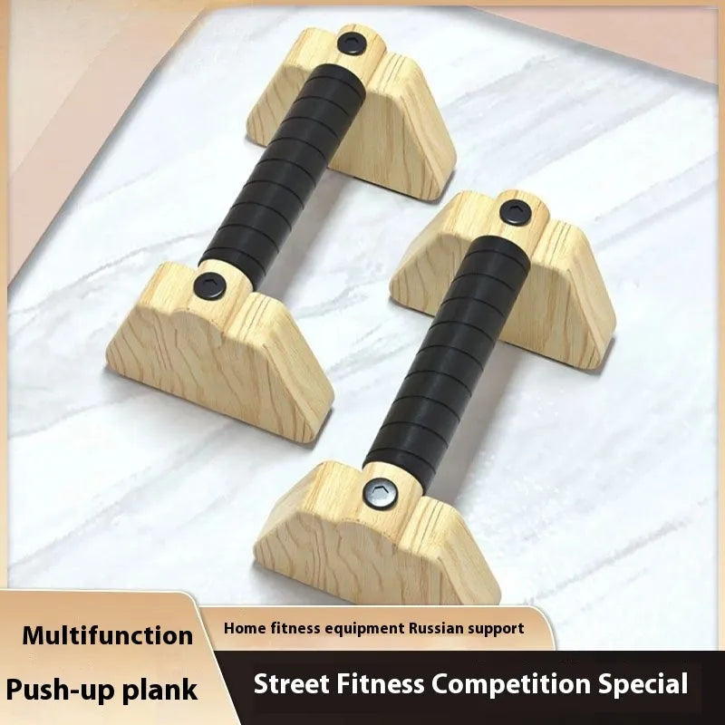 Wooden push-up stand in Nordic beech finish, 20cm height option, with compact 95x200x105mm dimensions