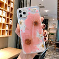 Floral TPU phone case with large flower design for iPhone protection