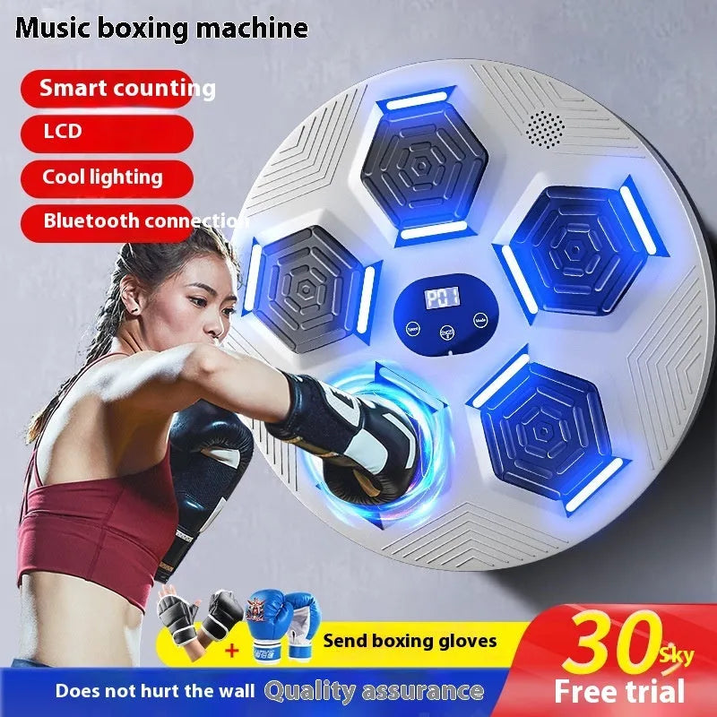Intelligent music sports boxing machine children boxing trainer wall-mounted target set in multiple colour options