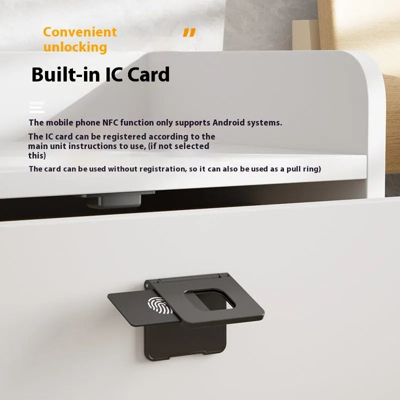 F079 invisible drawer lock with key and English packaging for no-drill installation
