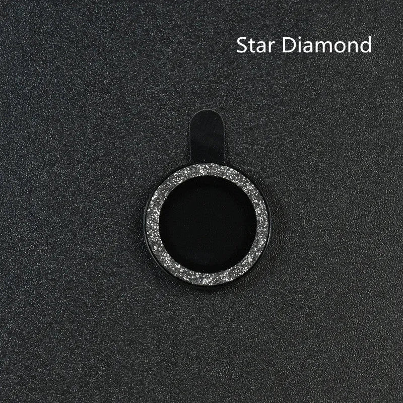 iPhone camera lens protection film with aluminium alloy ring and tempered glass