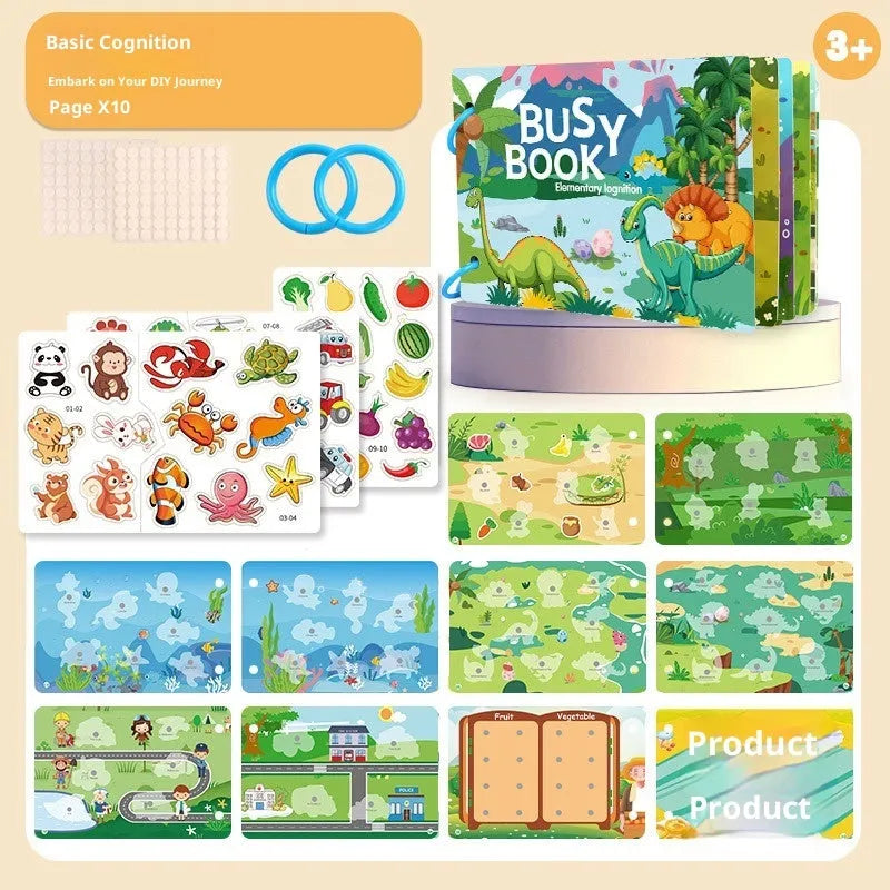 Educational toys books set for children 3-6 years made from paper with multiple learning versions
