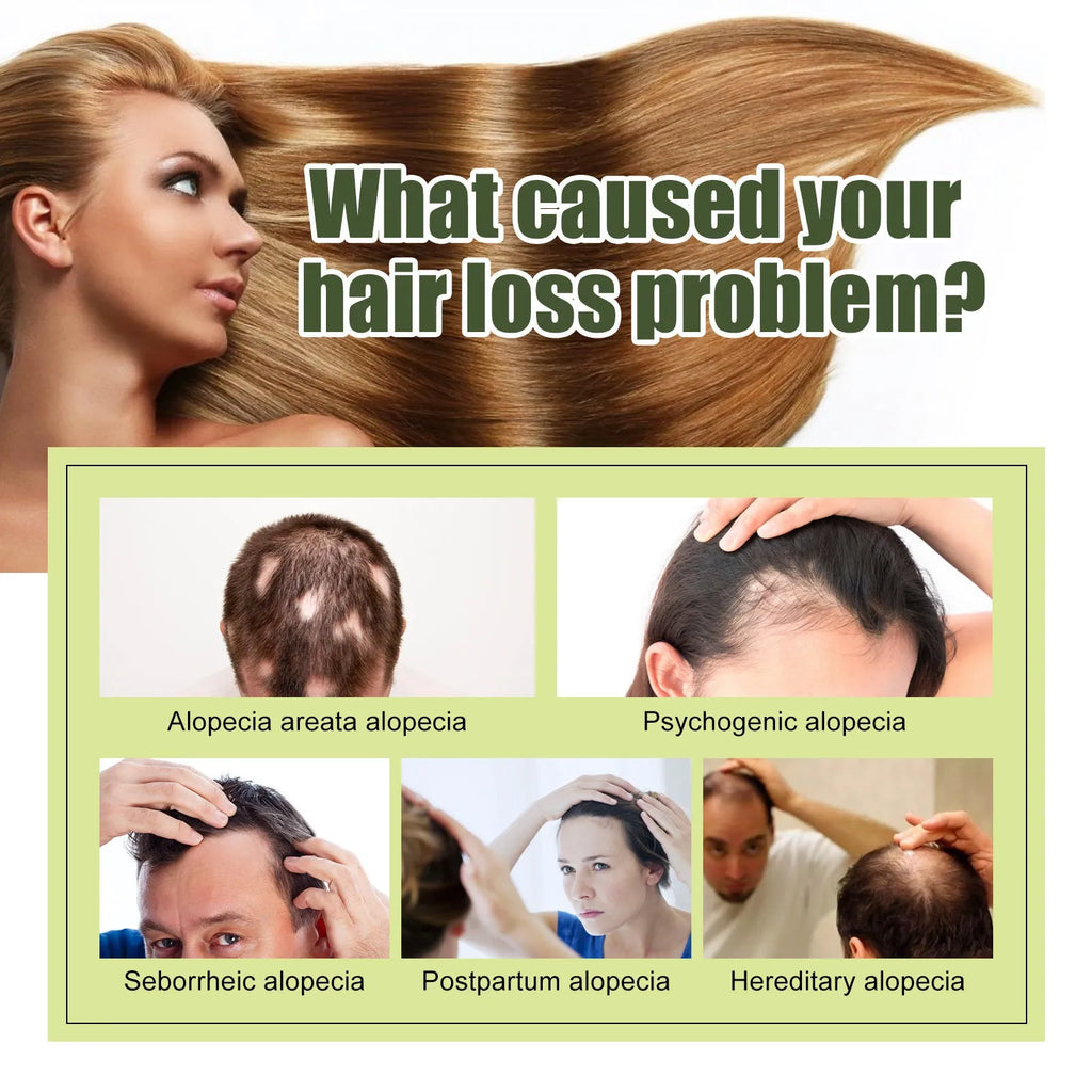 60ml bottle of anti-fall repair hair essential oil for dry, manic hair softening and moisturising treatment.