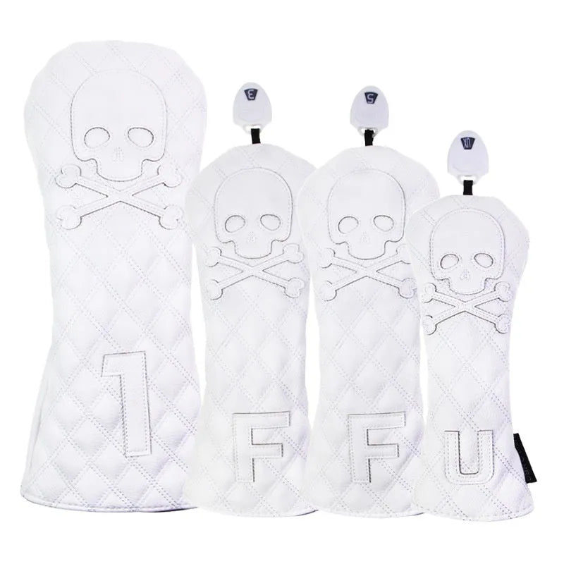 Black and white waterproof protective cover for golf club wooden poles