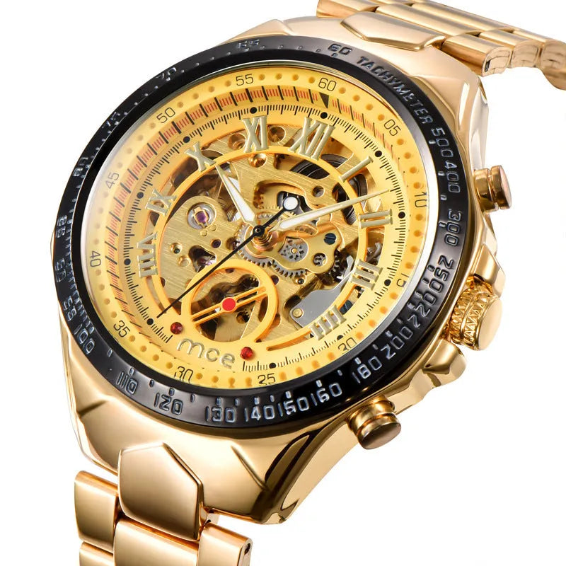 MCE men's automatic mechanical watch with explosion-proof feature in multiple colour options