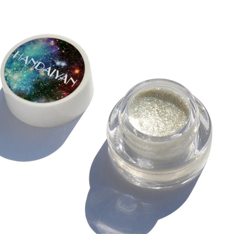 5 colour Aurora Chameleon highlighter palette with cream 3D shimmer in compact portable size